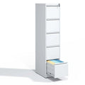 5 Drawer Metal Vertical File Cabinet with Lock for A4 Letter Legal Size