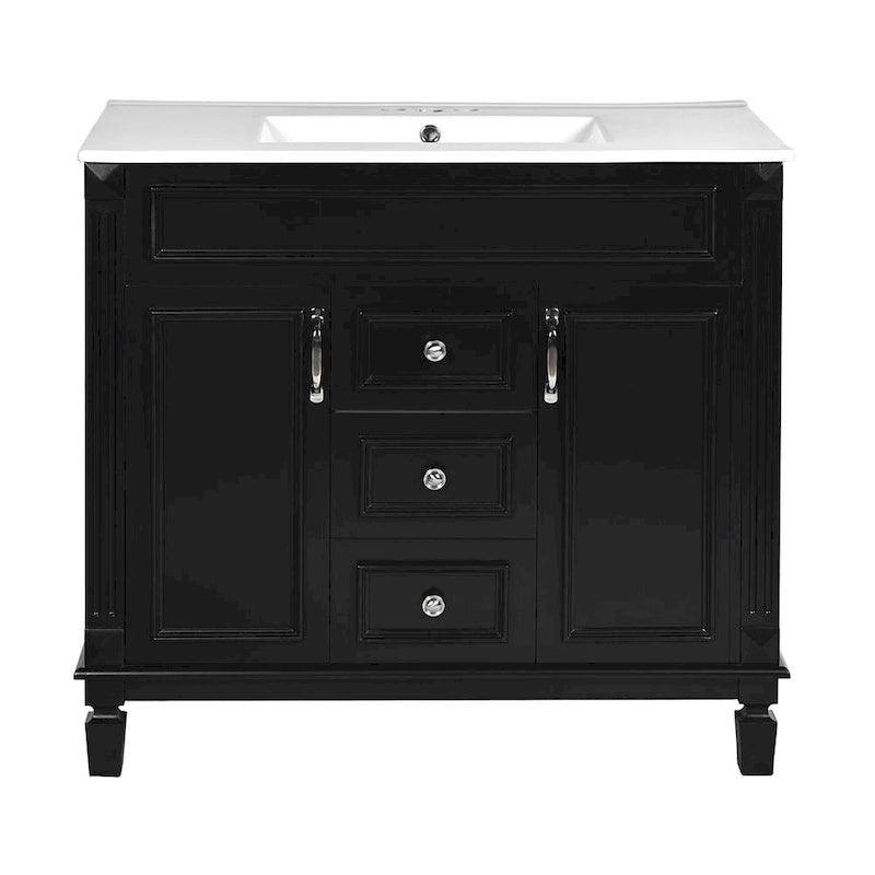 36 in. Bathroom Vanity Cabinet with Sink 2 Soft Close Doors and 2 Drawers