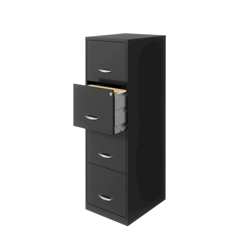 4 Drawer Vertical Metal File Cabinet with Lock for Letter Size Folders