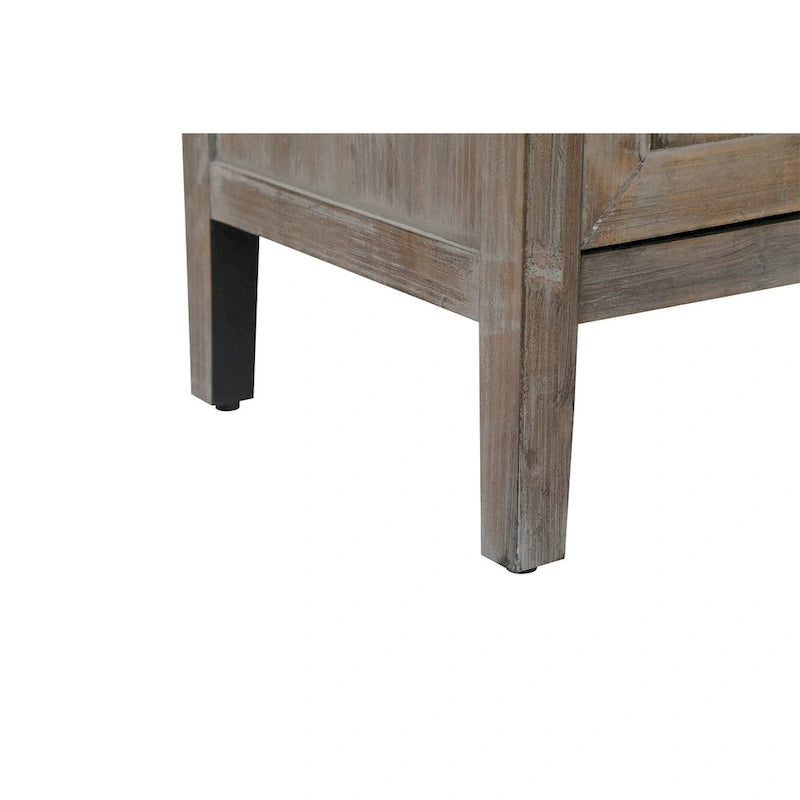 4 Door Wooden Storage Sideboard Cabinet with Adjustable Shelf 59.84 in.