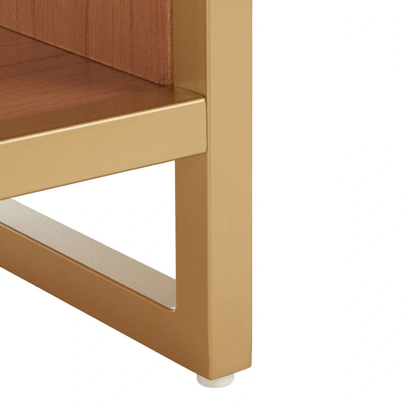 Entryway Bench with Open Shelf Cushioned Seat and Wood Base 42W x 15D x 18H in.