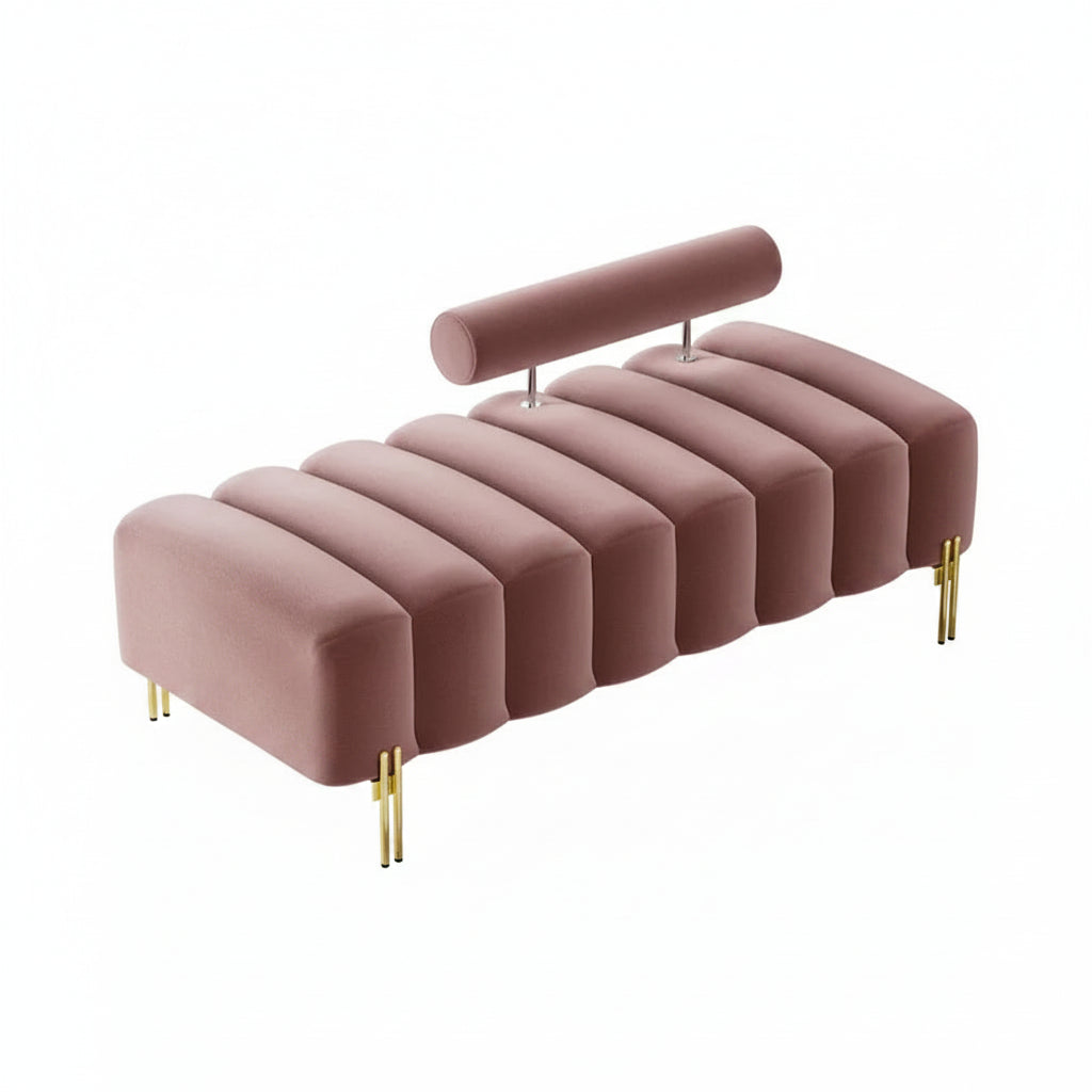 Ouyessir 52.2 Modern Channel Tufted Window Bench with Adjustable Back