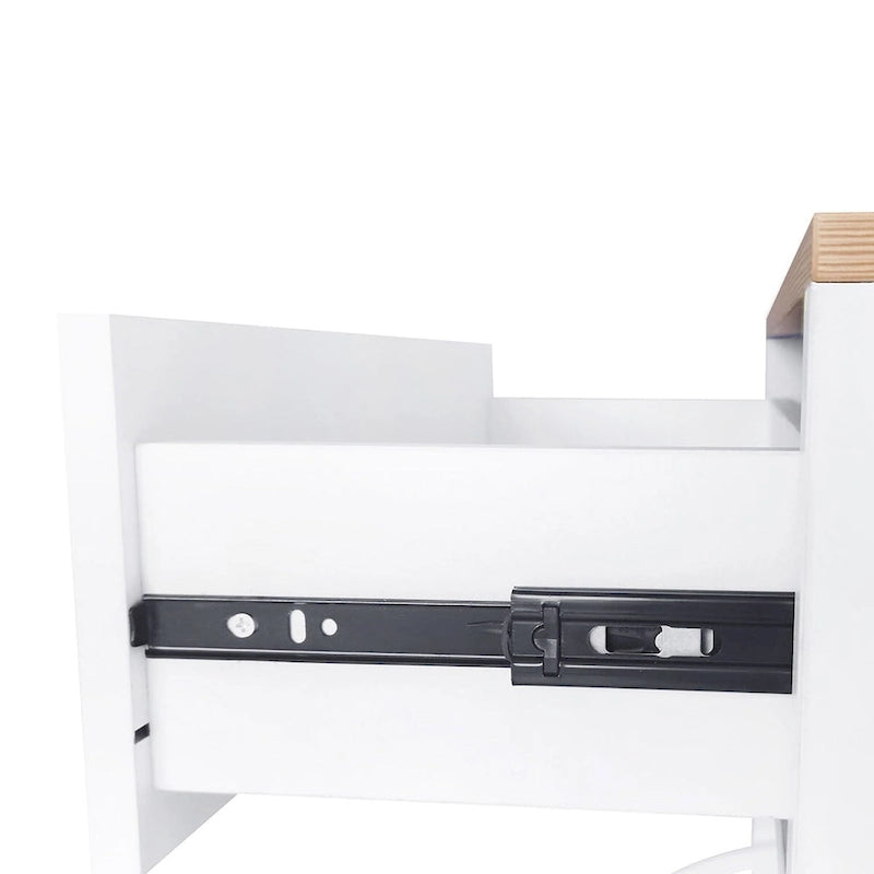 Wooden Shoe Storage Cabinet with Flip Drawers and Adjustable Shelf
