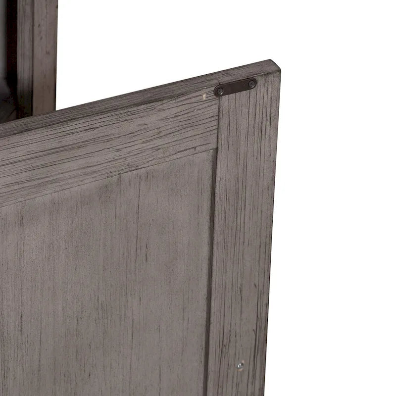 Pine Wood Breakfront Server Cabinet with Soft Close Drawers and Wine Storage 66 in.