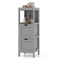 Freestanding Bathroom Storage Cabinet with 2 Removable Drawers and Open Shelf