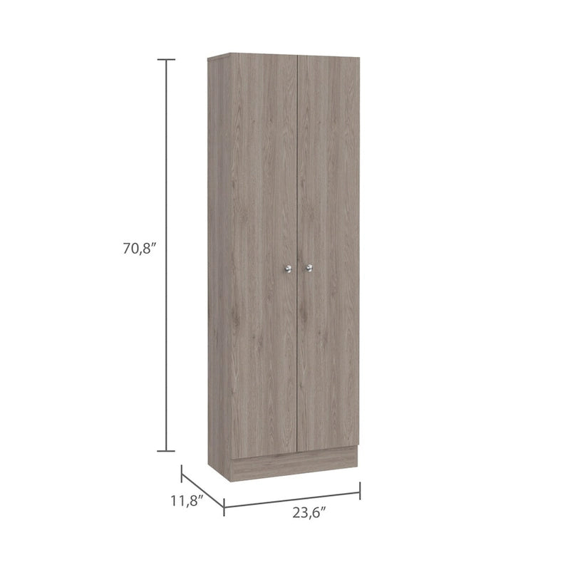 Freestanding Linen Cabinet with 2 Doors and 5 Shelves 23.6W x 71.1H in.