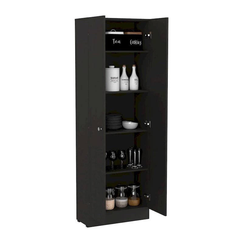 Freestanding Linen Cabinet with 2 Doors and 5 Shelves 23.6W x 71.1H in.