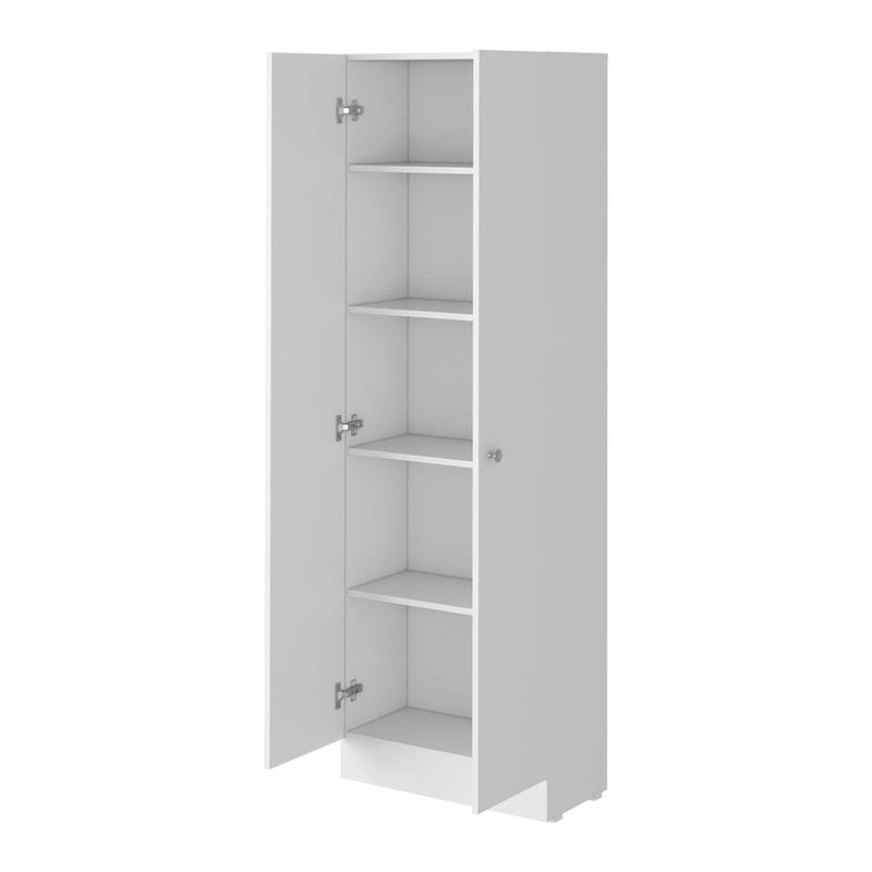 Freestanding Linen Cabinet with 2 Doors and 5 Shelves 23.6W x 71.1H in.