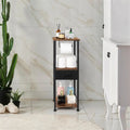 3 Tier Bathroom Storage Shelf with Drawer and Toilet Paper Holder 28.1 in.