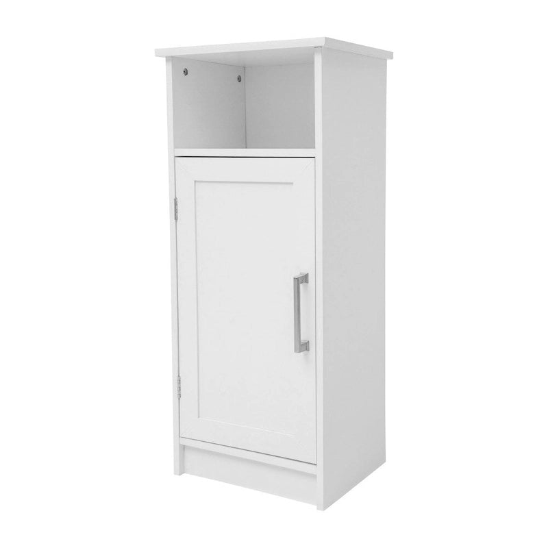 Freestanding Bathroom Storage Cabinet with Magnetic Door and 3 Adjustable Shelves