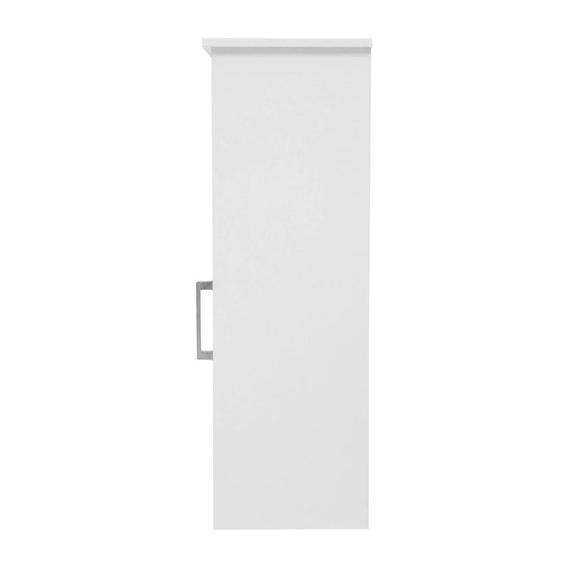 Freestanding Bathroom Storage Cabinet with Magnetic Door and 3 Adjustable Shelves