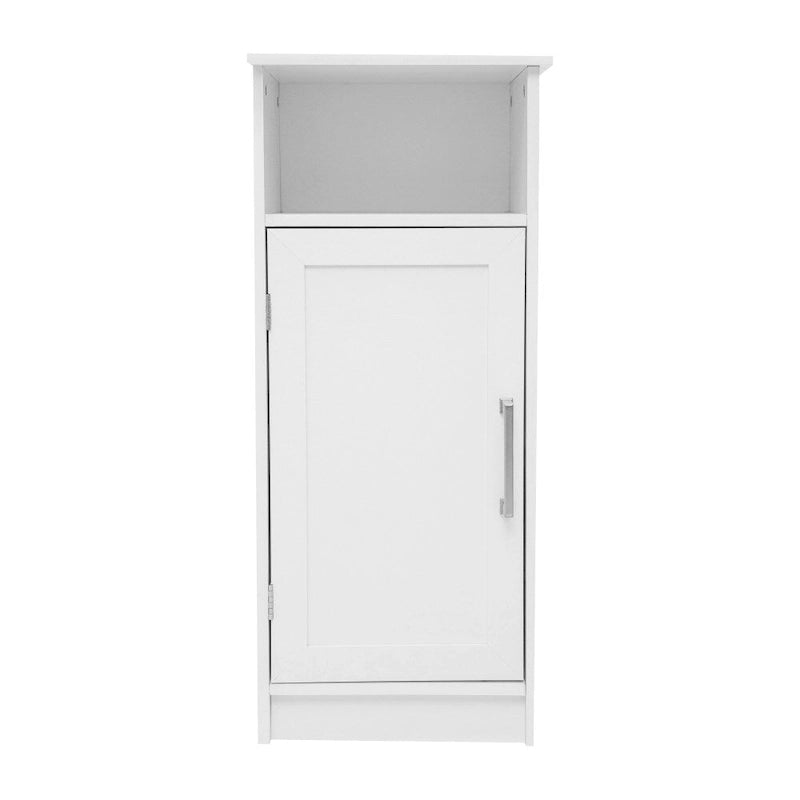 Freestanding Bathroom Storage Cabinet with Magnetic Door and 3 Adjustable Shelves
