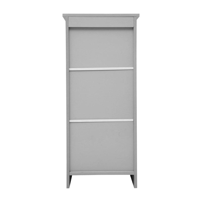 Freestanding Bathroom Storage Cabinet with Magnetic Door and 3 Adjustable Shelves